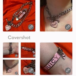 RARE CHAIN SET=Juicy💕couture necklace 17.5”+bracelet 6.75”